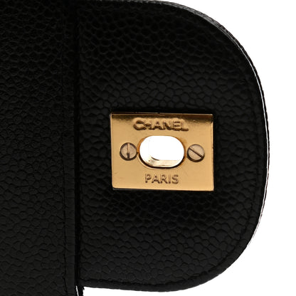 Chanel Caviar Quilted Jumbo Double Flap Black 7 of 11