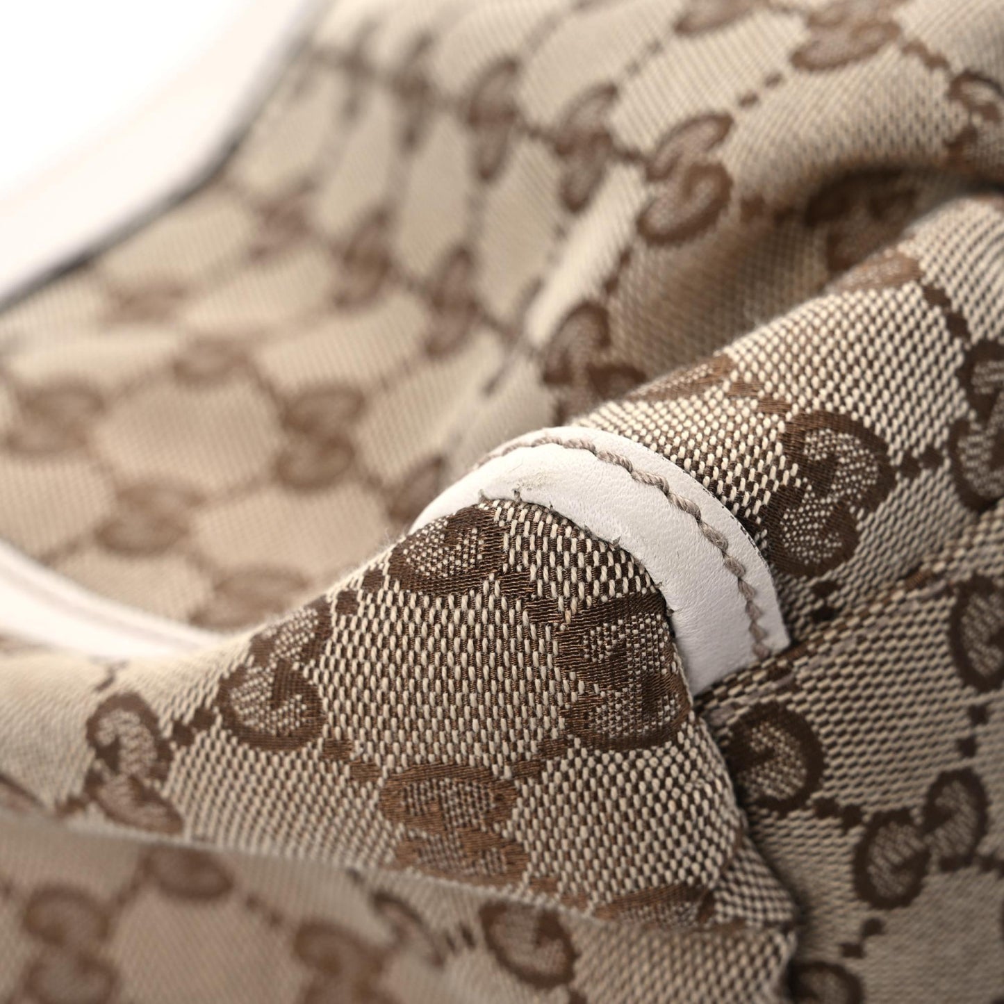 Monogram Medium D Gold Ring Hobo White