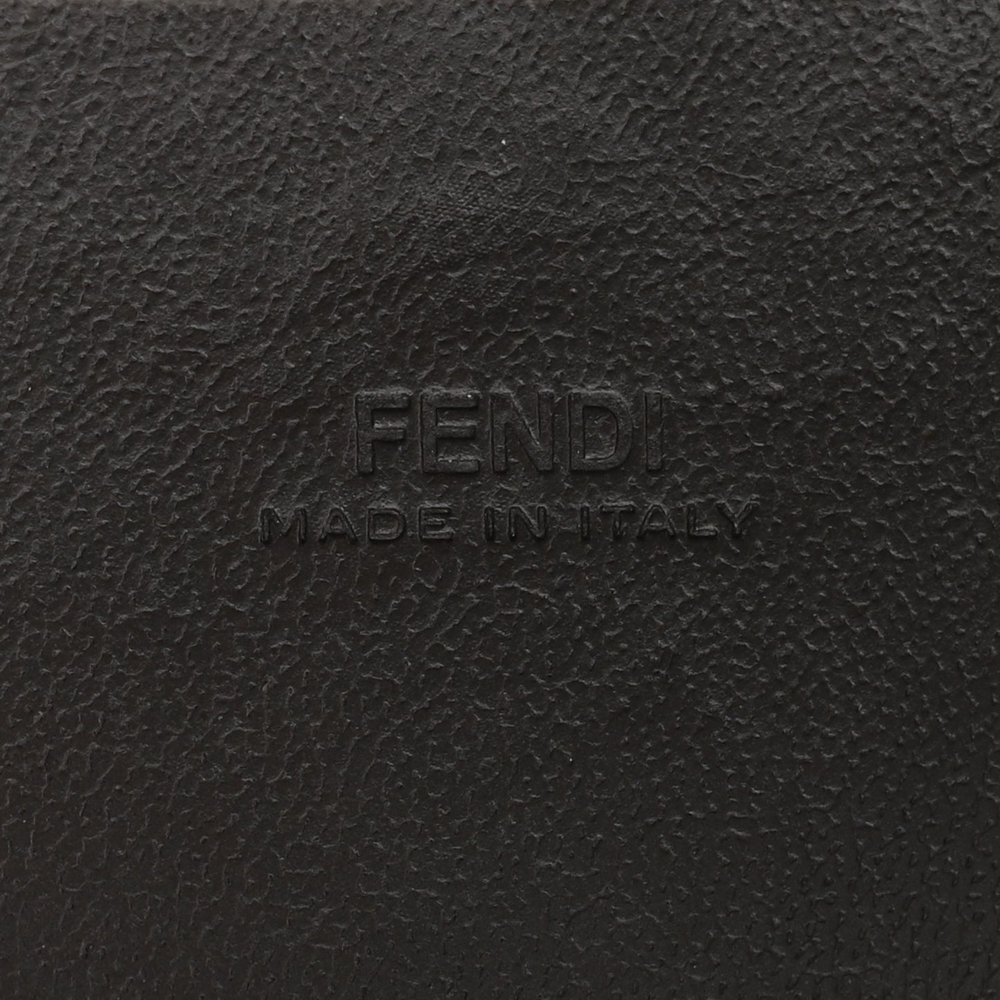 Calfskin FF 1974 Embossed Help Bag Maya Black Sunflower