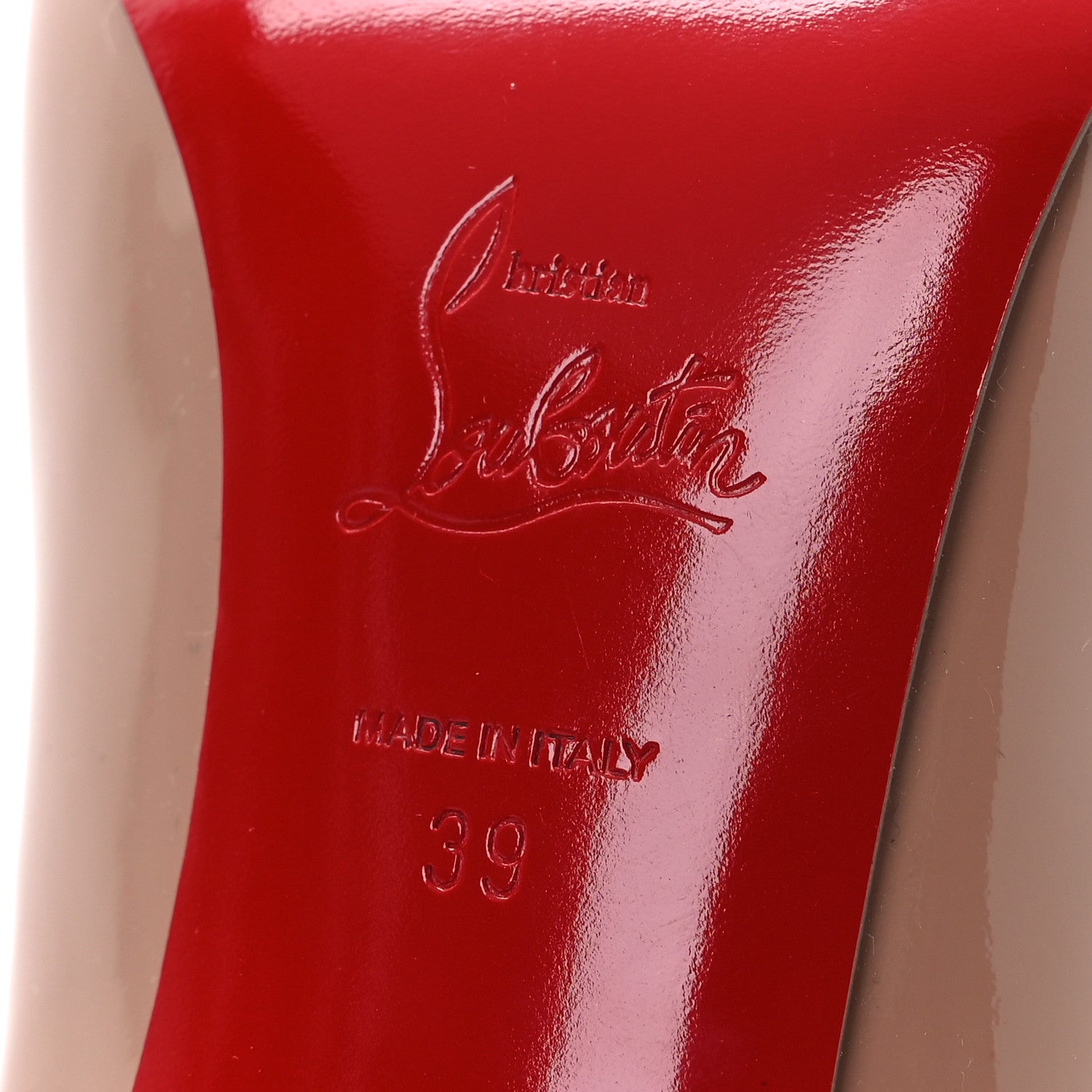 Christian Louboutin Patent Pigalle Follies 85 Pumps 39 Nude 8 of 14
