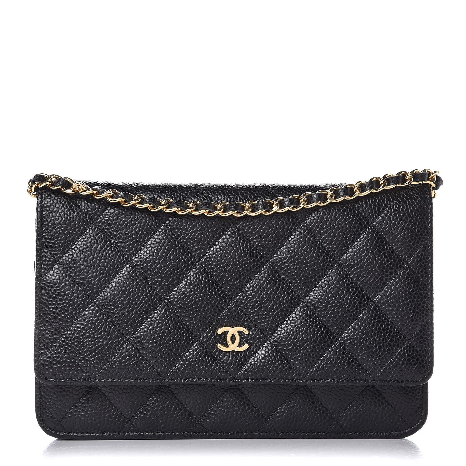 Chanel Caviar Quilted Wallet On Chain WOC Black 1 of 9
