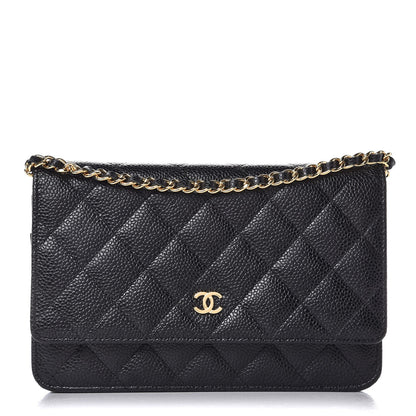 Chanel Caviar Quilted Wallet On Chain WOC Black 1 of 9