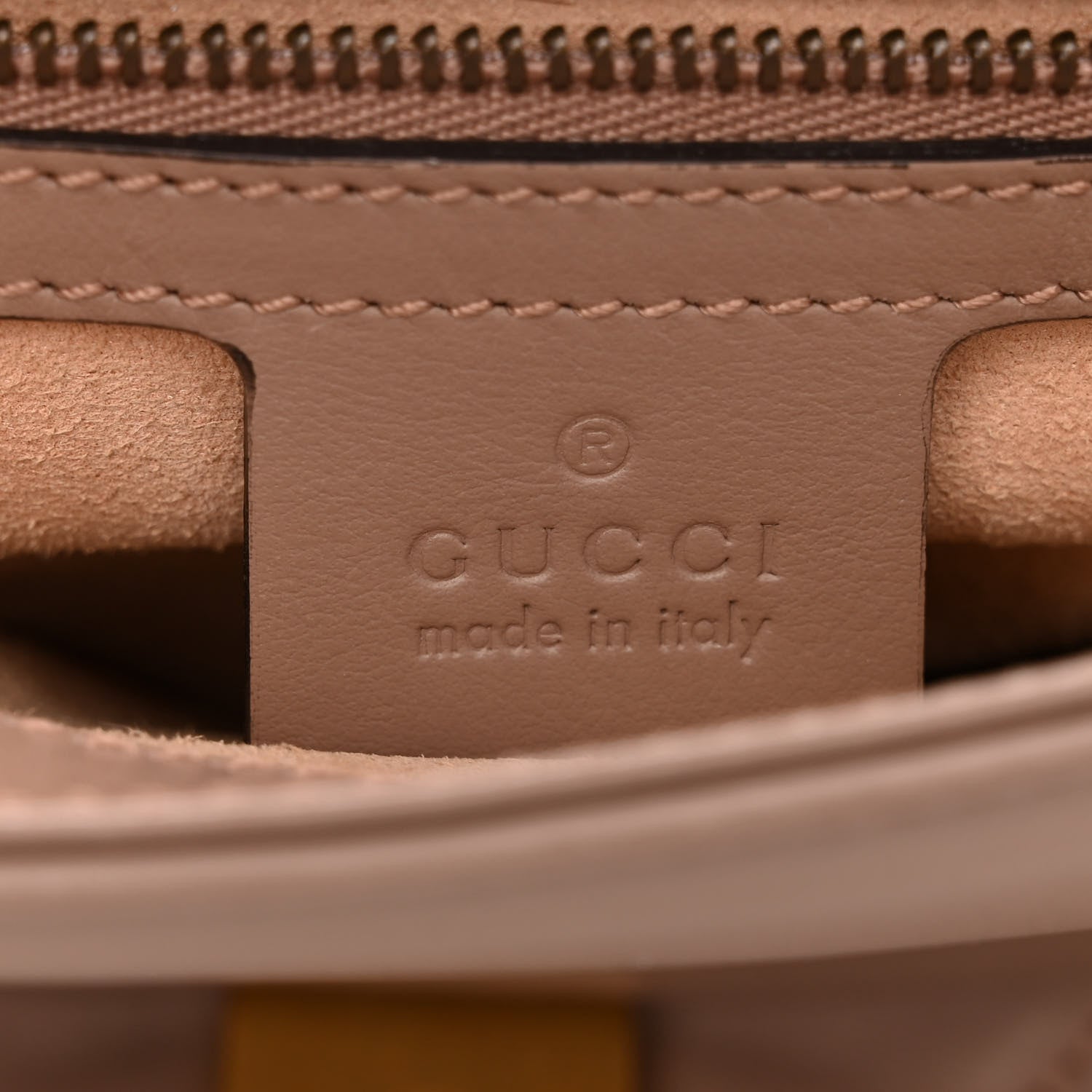 Gucci Calfskin Matelasse Small GG Marmont Top Handle Shoulder Bag Porcelain Rose 6 of 10