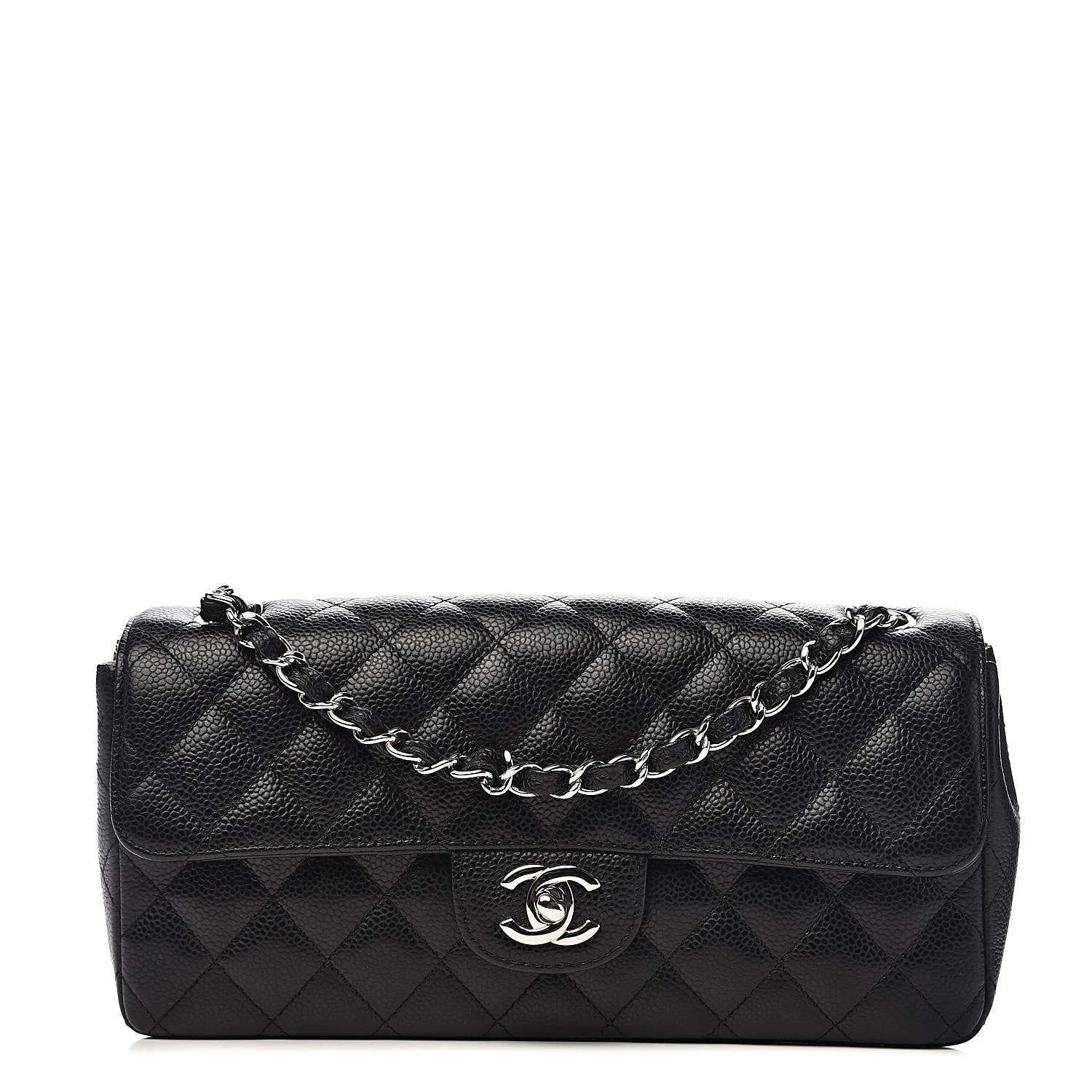Chanel Caviar Quilted East West Flap Black 1 of 11