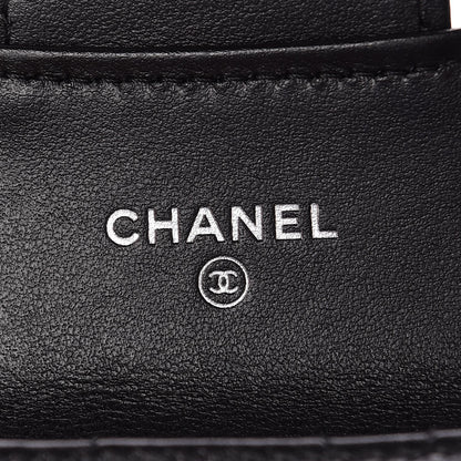 Chanel Aged Calfskin Quilted Reissue Flap Card Holder Wallet So Black 6 of 9