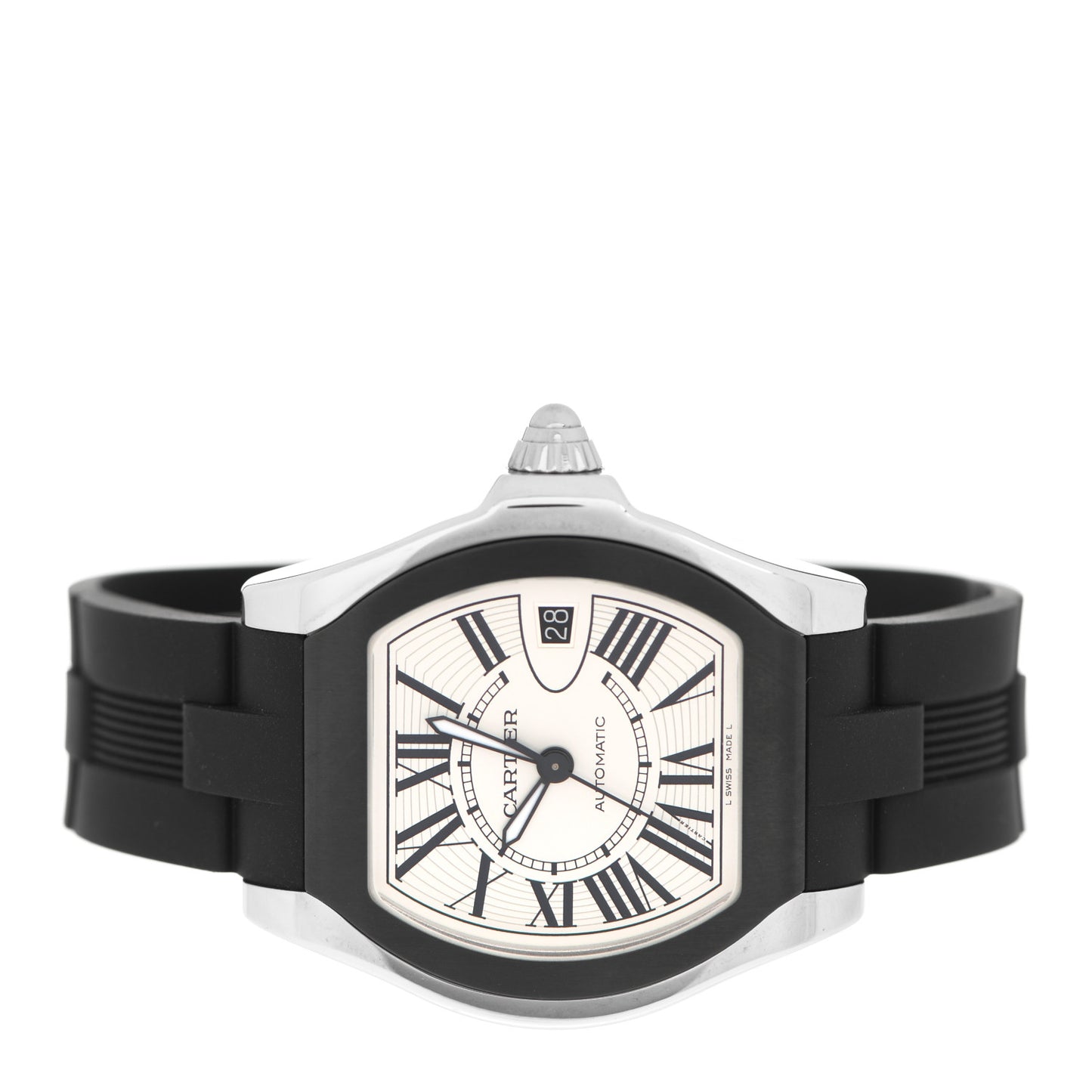 Stainless Steel Rubber 37mm Roadster Automatic Watch