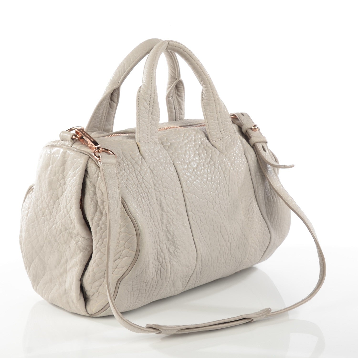 Alexander Wang Pebbled Lambskin Rocco Lilac Rose Gold Hardware 3 of 9