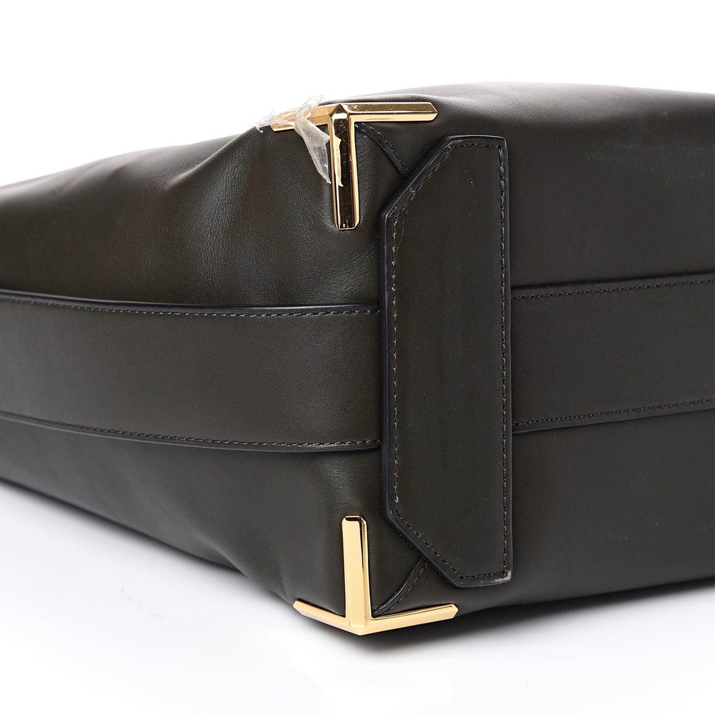 Calfskin Prisma Skeletal Hobo Dark Green Gold Hardware