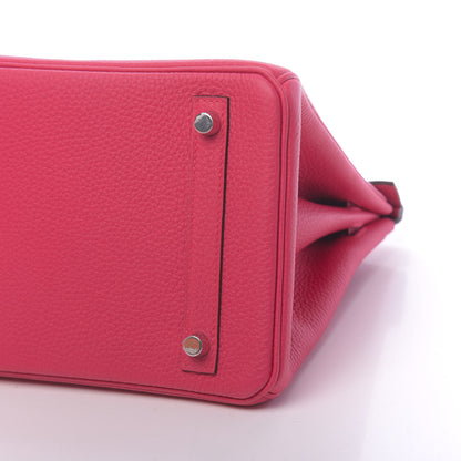 Hermes Taurillon Clemence Birkin 30 Rose Extreme 9 of 11