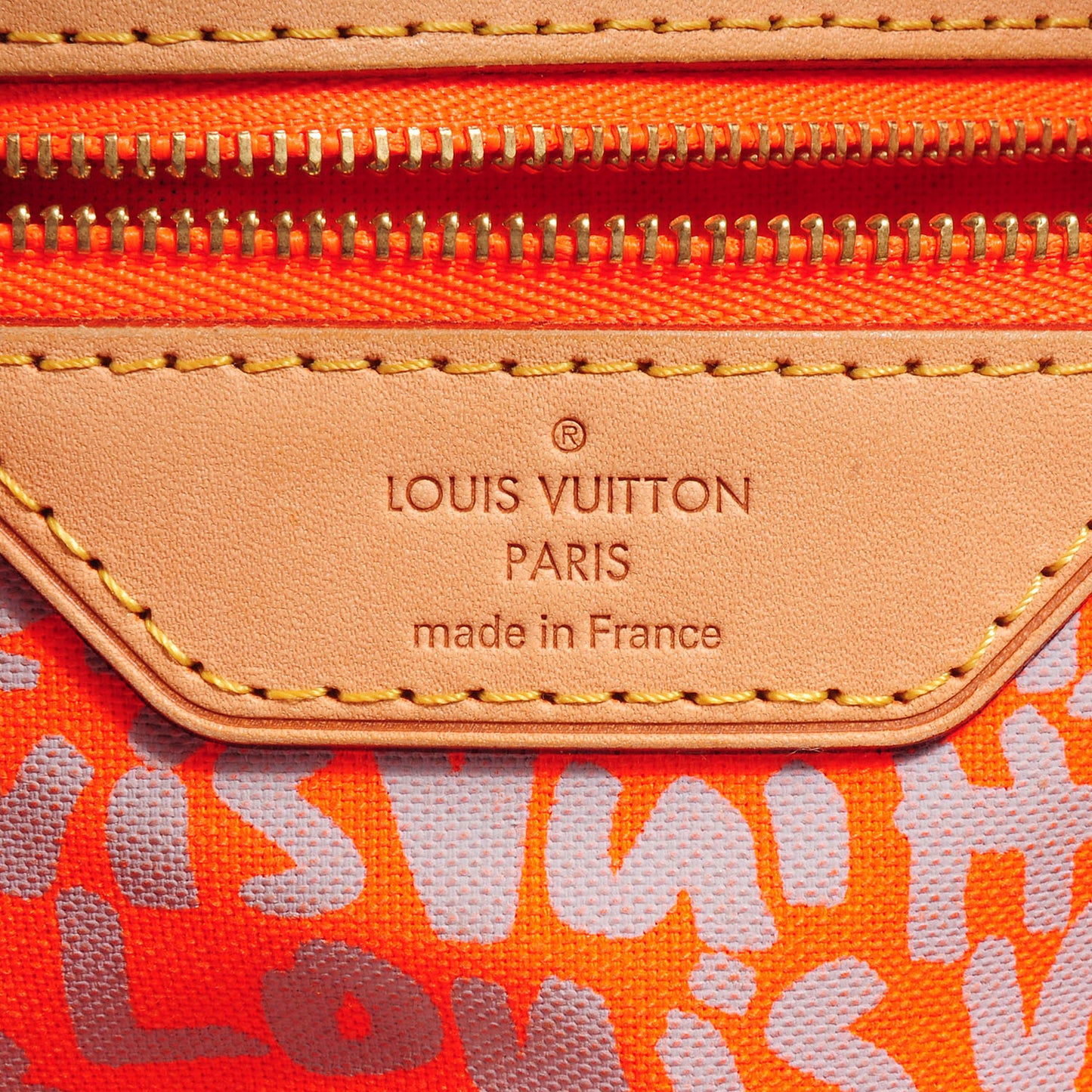 Monogram Graffiti Neverfull GM Orange