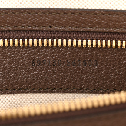 Gucci Monogram Jumbo GG Textured Dollar Calfskin Web Wristlet Messenger Bag Camel Ebony New Acero 7 of 11