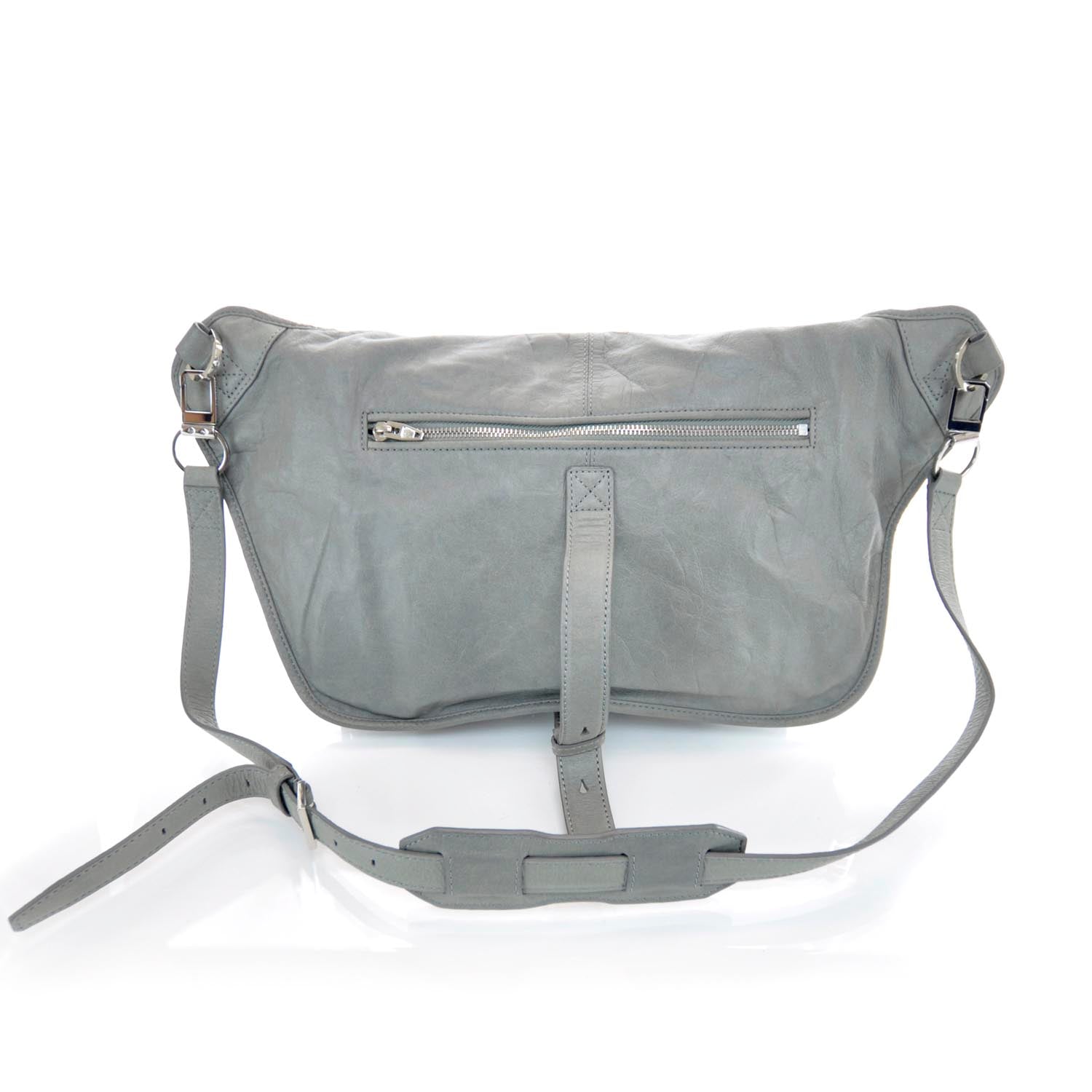 Alexander Wang Leather Iris Messenger Bag Grey 3 of 8