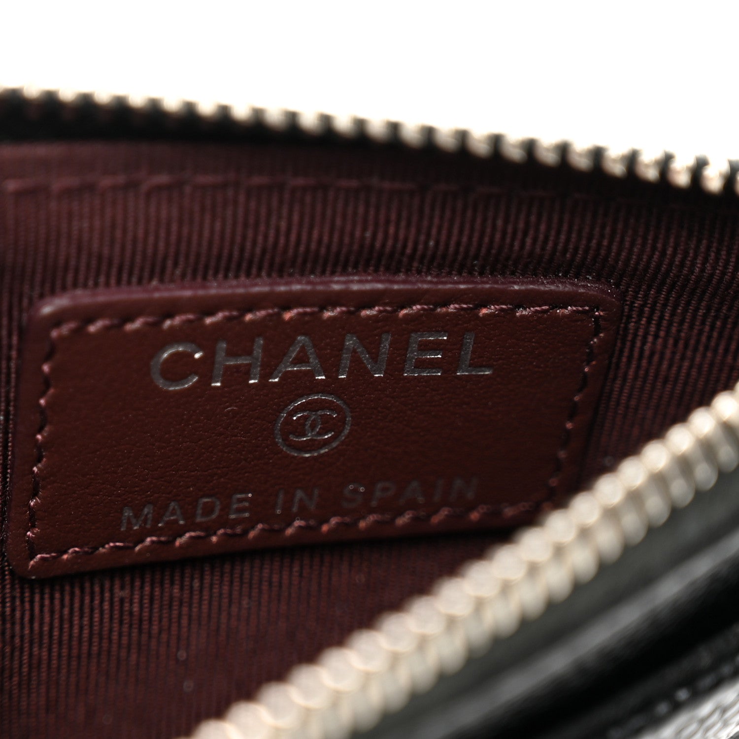 Chanel Caviar Quilted CC Zip Card Holder Black 6 of 7