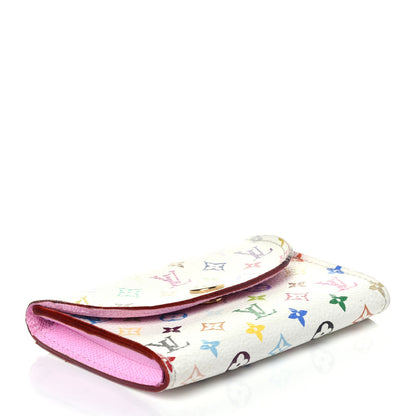Louis Vuitton Monogram Multicolor Business Card Holder White Litchi 4 of 9