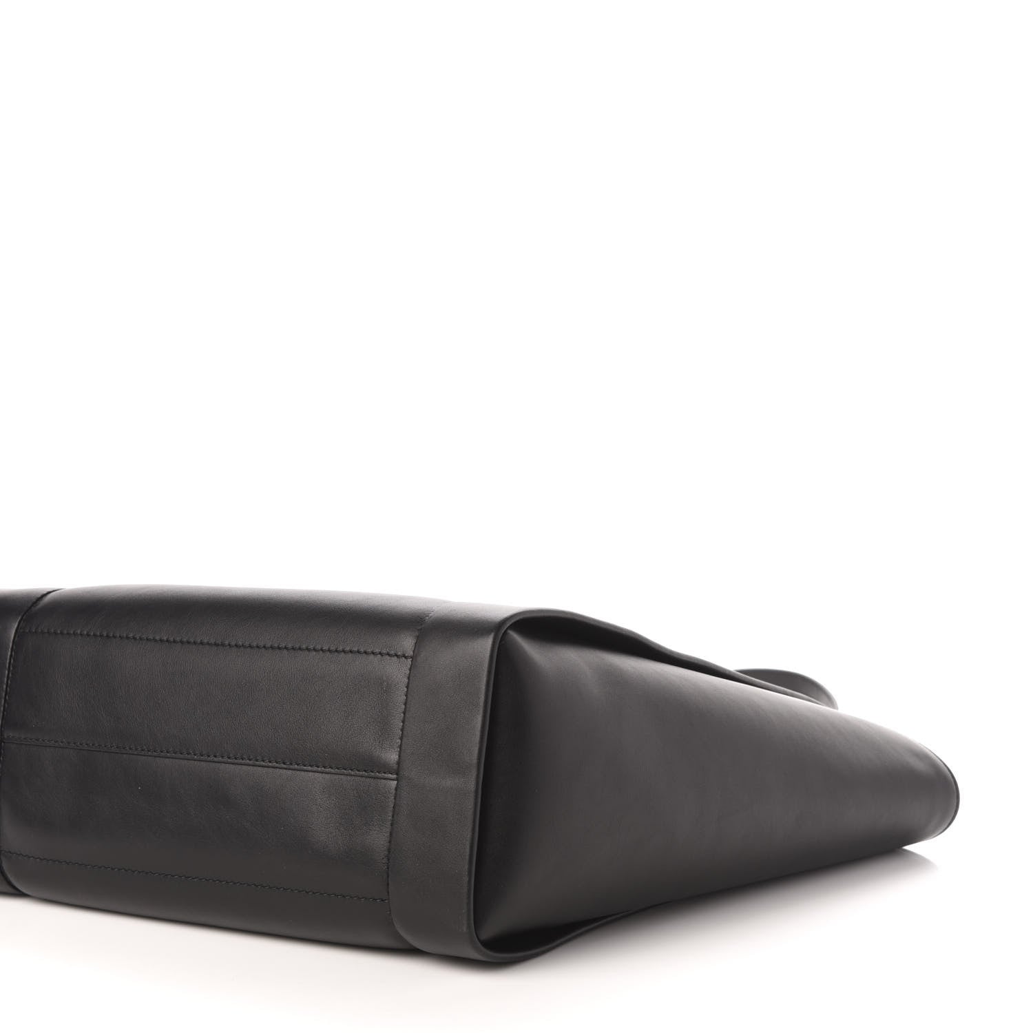 Alexander McQueen Calfskin Embossed Signature Shopper Black 8 of 9