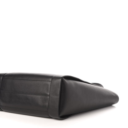 Alexander McQueen Calfskin Embossed Signature Shopper Black 8 of 9