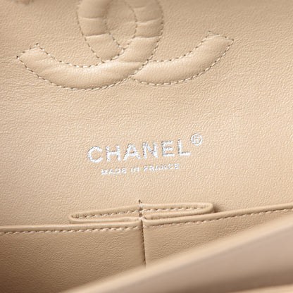 Chanel Lambskin Quilted Medium Double Flap Beige 8 of 11