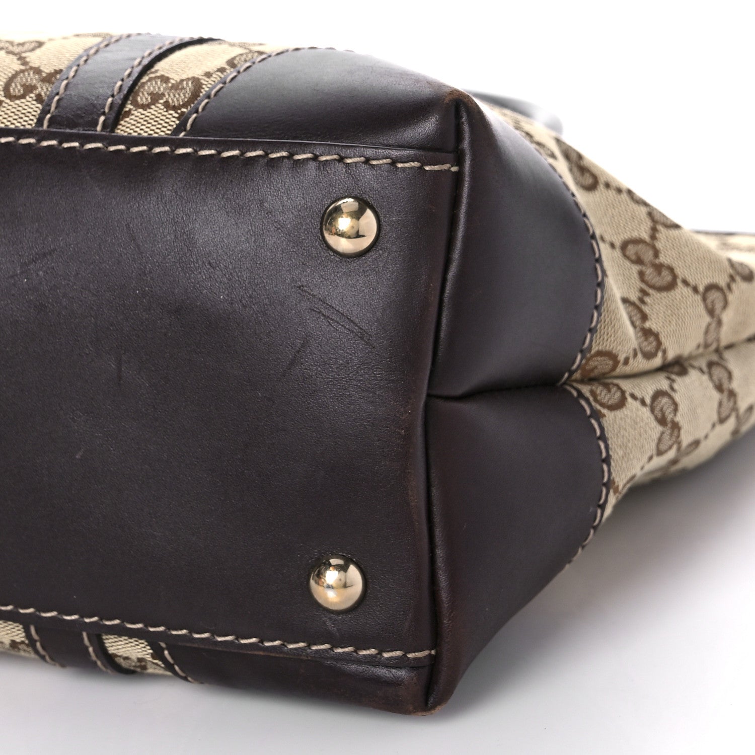 Gucci Monogram Small Lovely Heart Tote Dark Brown 8 of 8