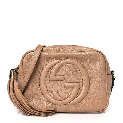 Gucci Pebbled Calfskin Small Soho Disco Bag Camelia 1 of 15