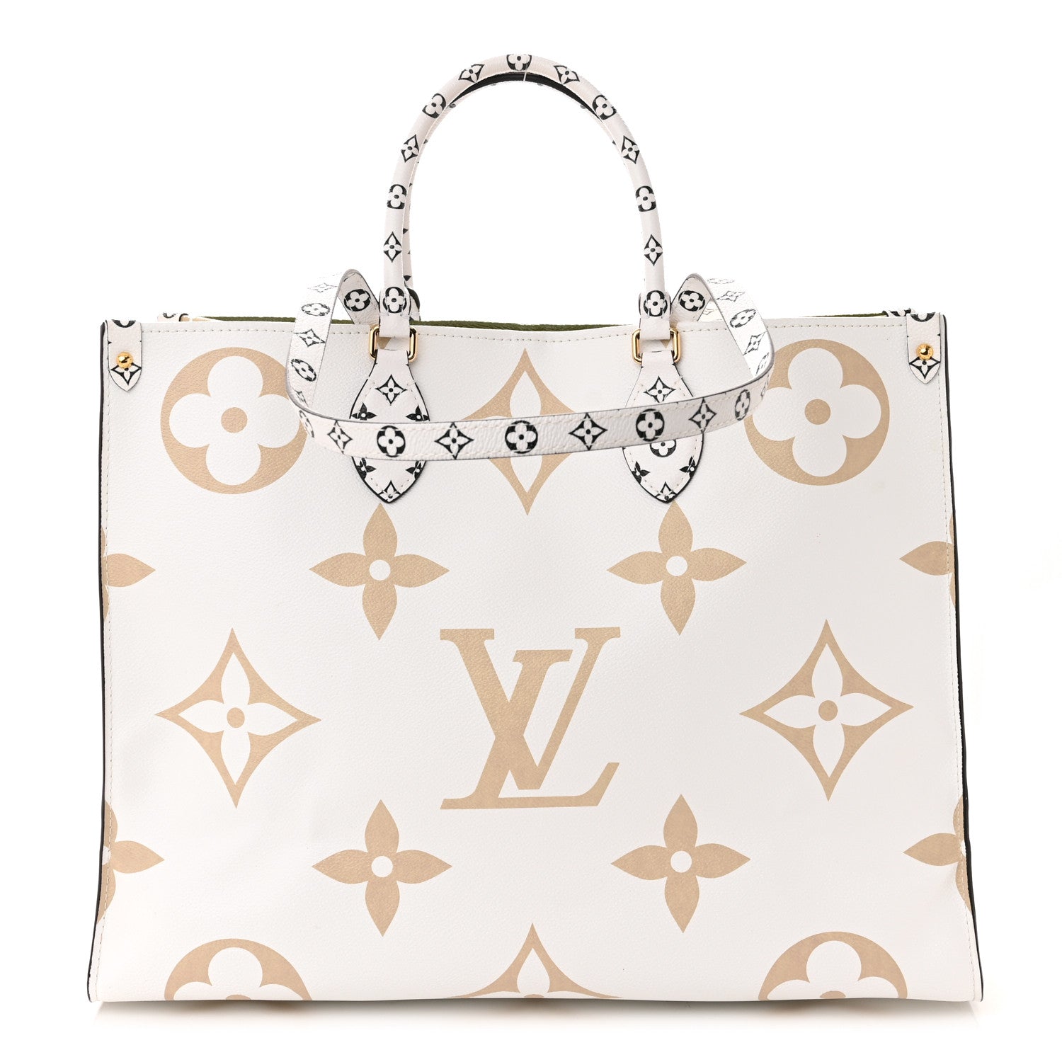 Louis Vuitton Monogram Giant Onthego GM Kaki Beige 1 of 9