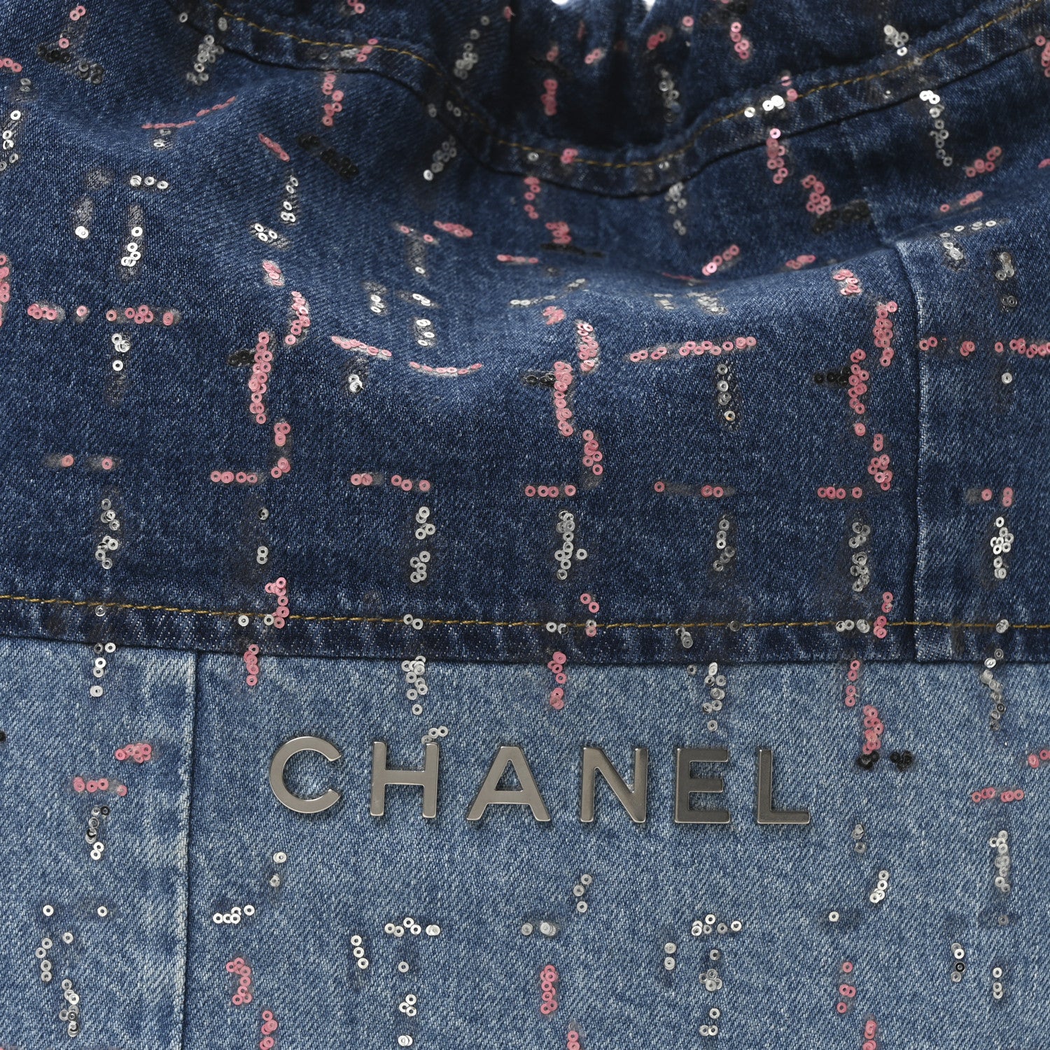 シャネル IMAGE DE CHANEL Chanel Denim Sequin Chanel 22 Blue 1722268 – FASHIONPHILE