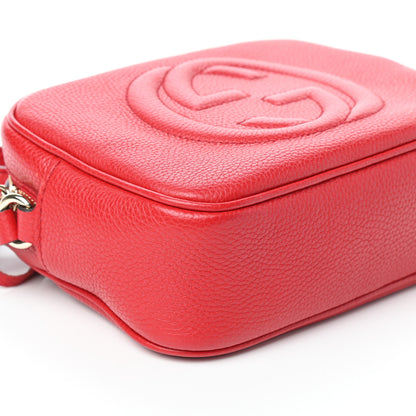 Gucci Pebbled Calfskin Small Soho Disco Bag Tabasco Red 8 of 9