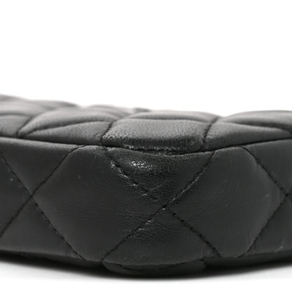 Chanel Lambskin Quilted Small Clutch With Chain Black 9 of 10