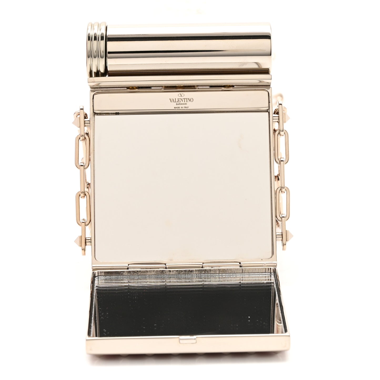 Rockstud Lipstick Holder Minaudiere Red