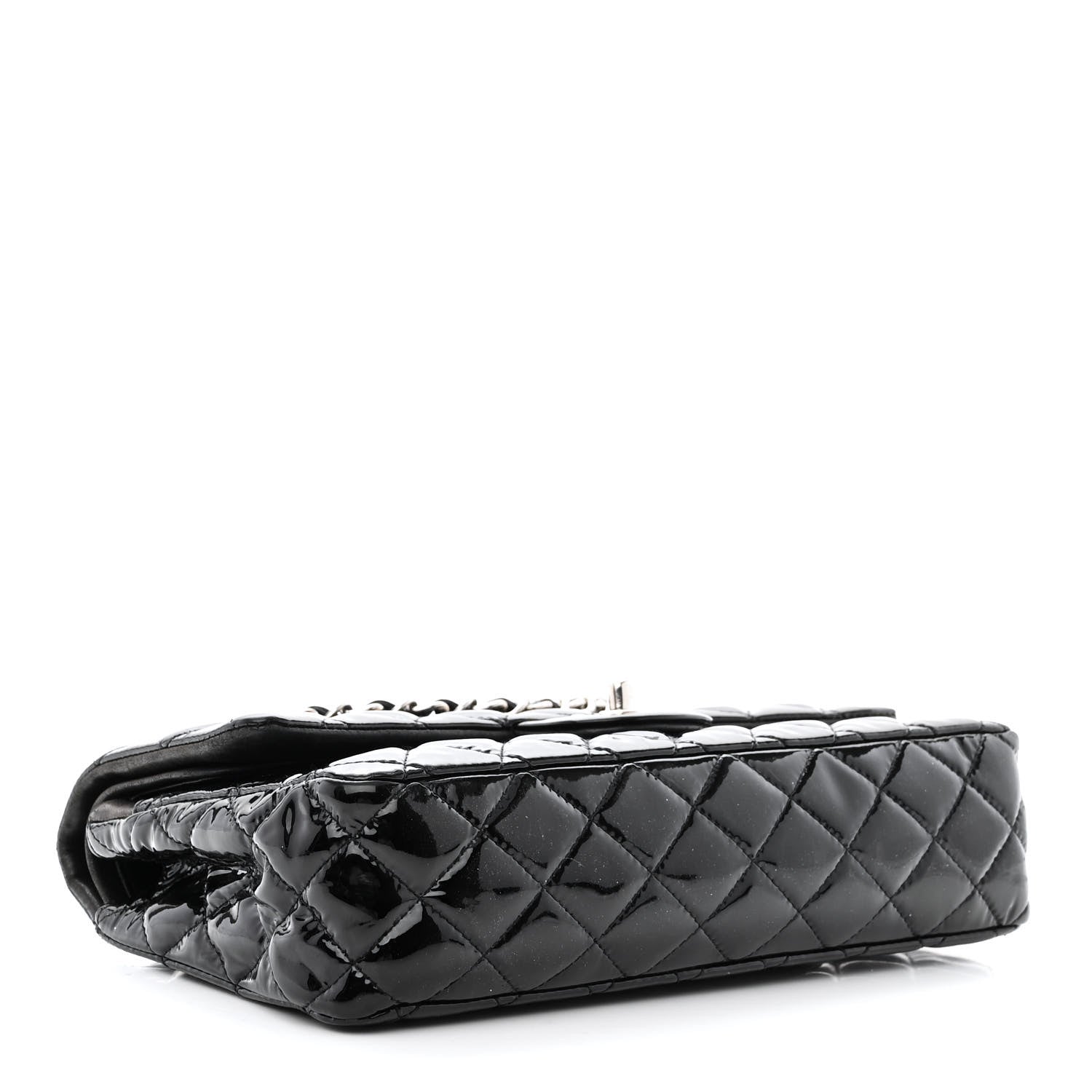 Chanel Patent Quilted Medium Double Flap Black 4 of 15