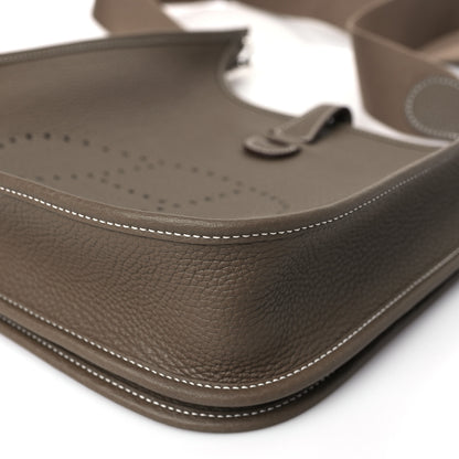 Hermes Taurillon Clemence Evelyne III PM Etoupe 10 of 10
