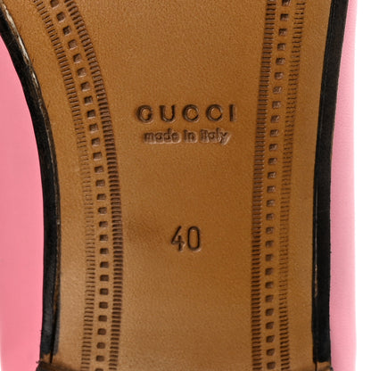Gucci Betis Glamour Calfskin Womens Jordaan Loafers 40 Butterfly Pink 6 of 13
