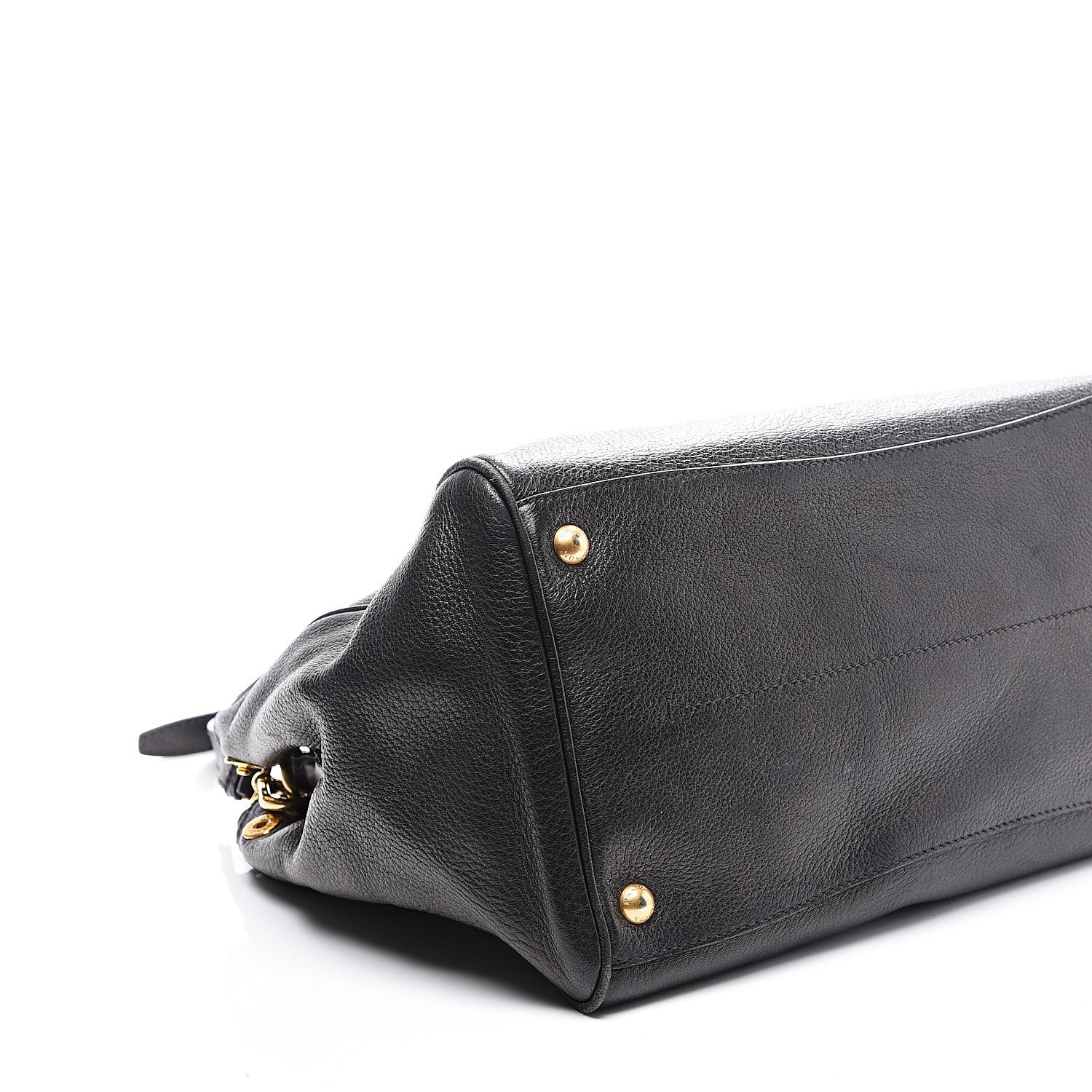 Prada Vitello Daino Tote Black 9 of 14