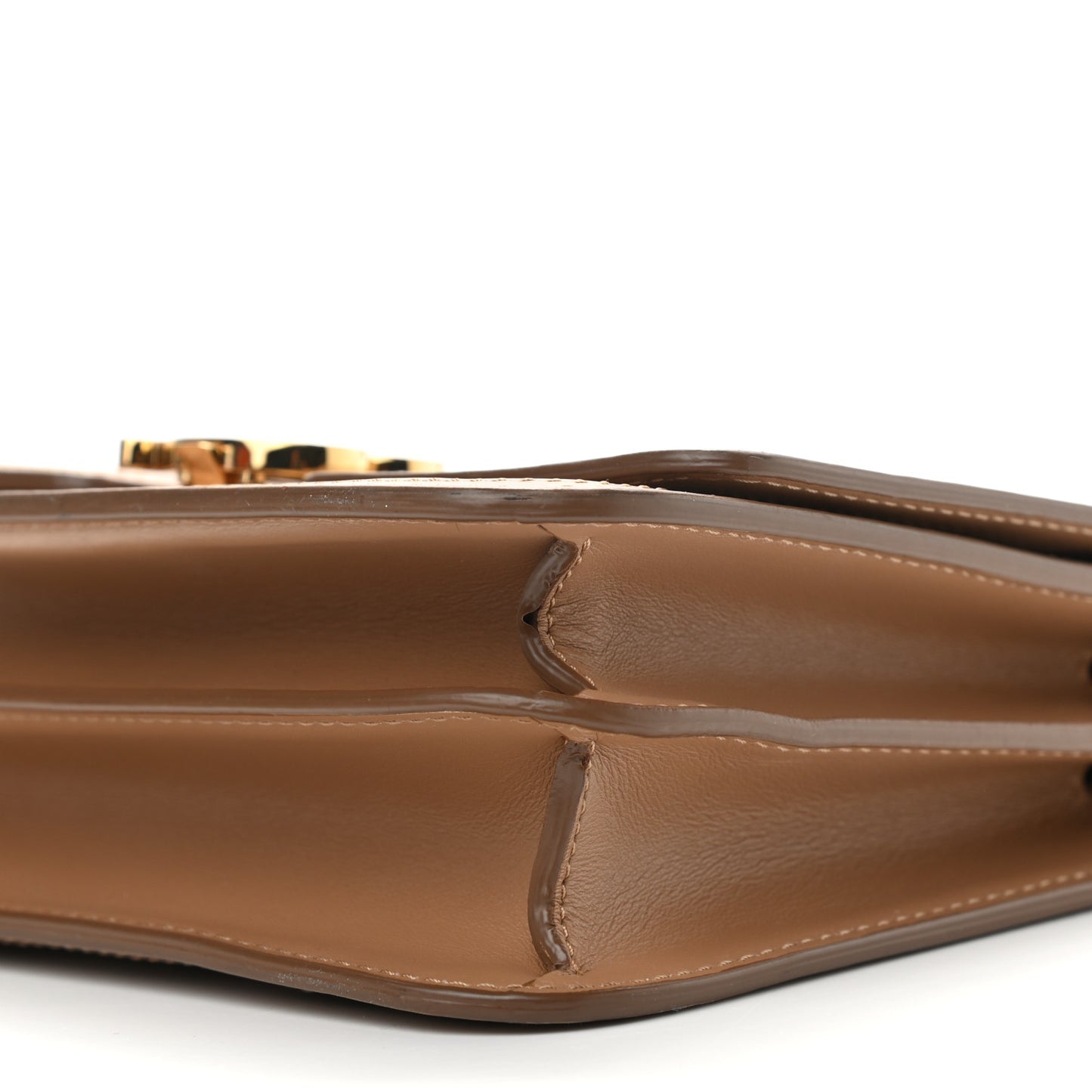 Calfskin Monogram Embossed Small TB Bag Light Camel