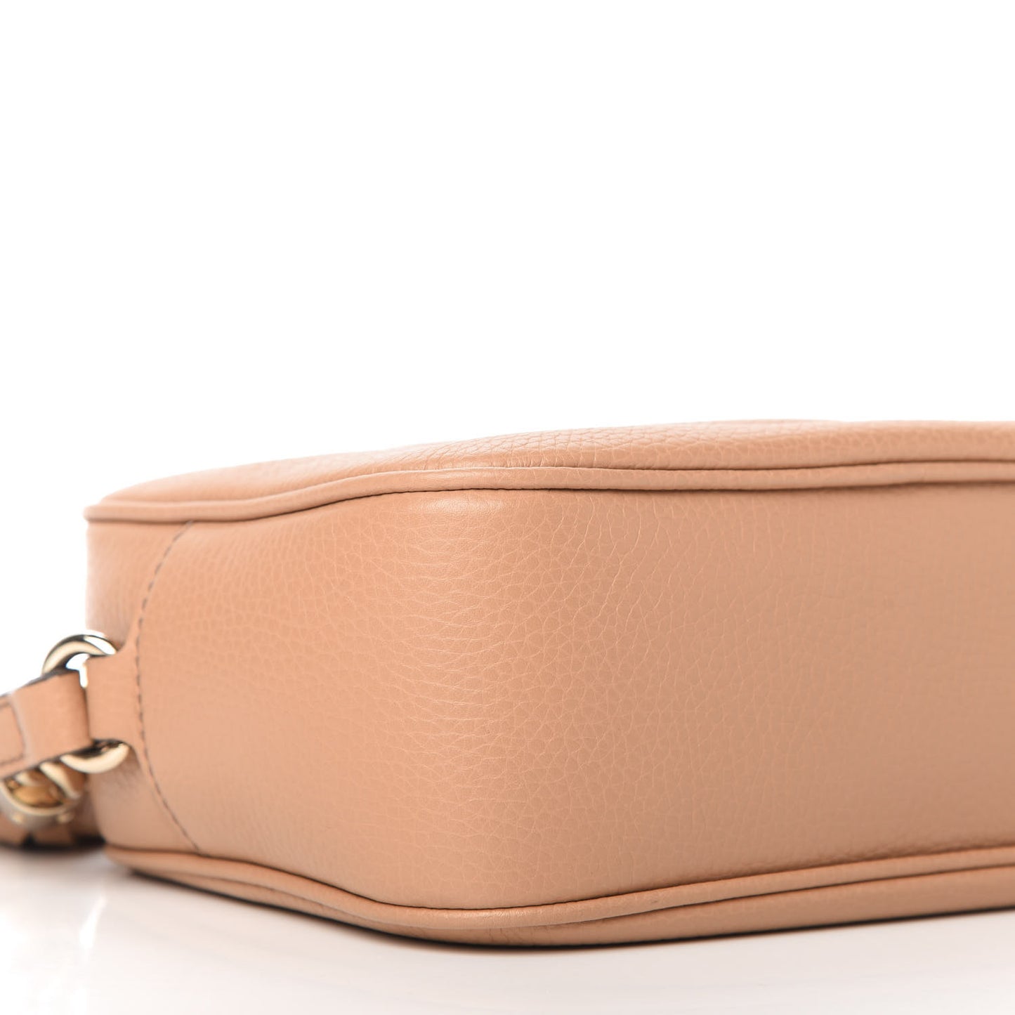 Pebbled Calfskin Small Soho Disco Bag Camelia