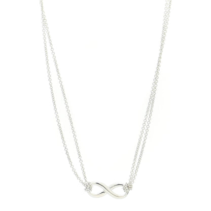 Tiffany Sterling Silver Infinity Pendant Necklace 1 of 6