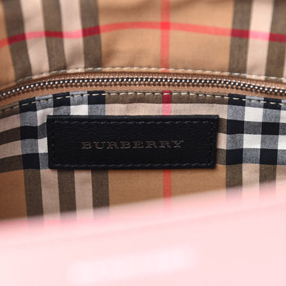 Burberry Grainy Calfskin House Check Medium Banner Tote Ash Rose 7 of 12