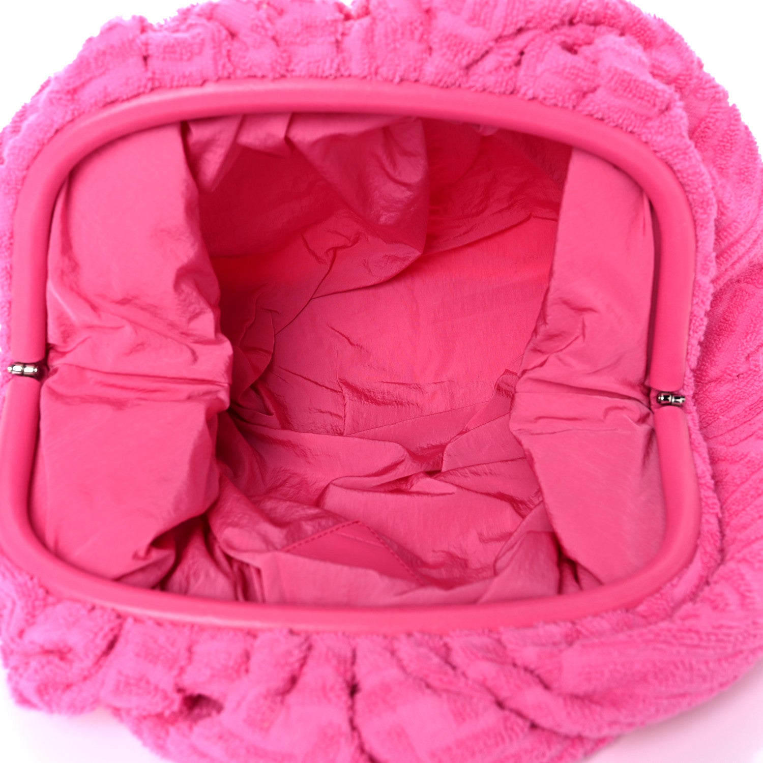 Bottega Veneta Sponge Fabric The Pouch Clutch Bonbon 5 of 9