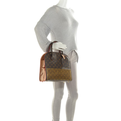 Louis Vuitton Monogram Calf Hair Spikes Iconoclasts Christian Louboutin Tote Red 2 of 7