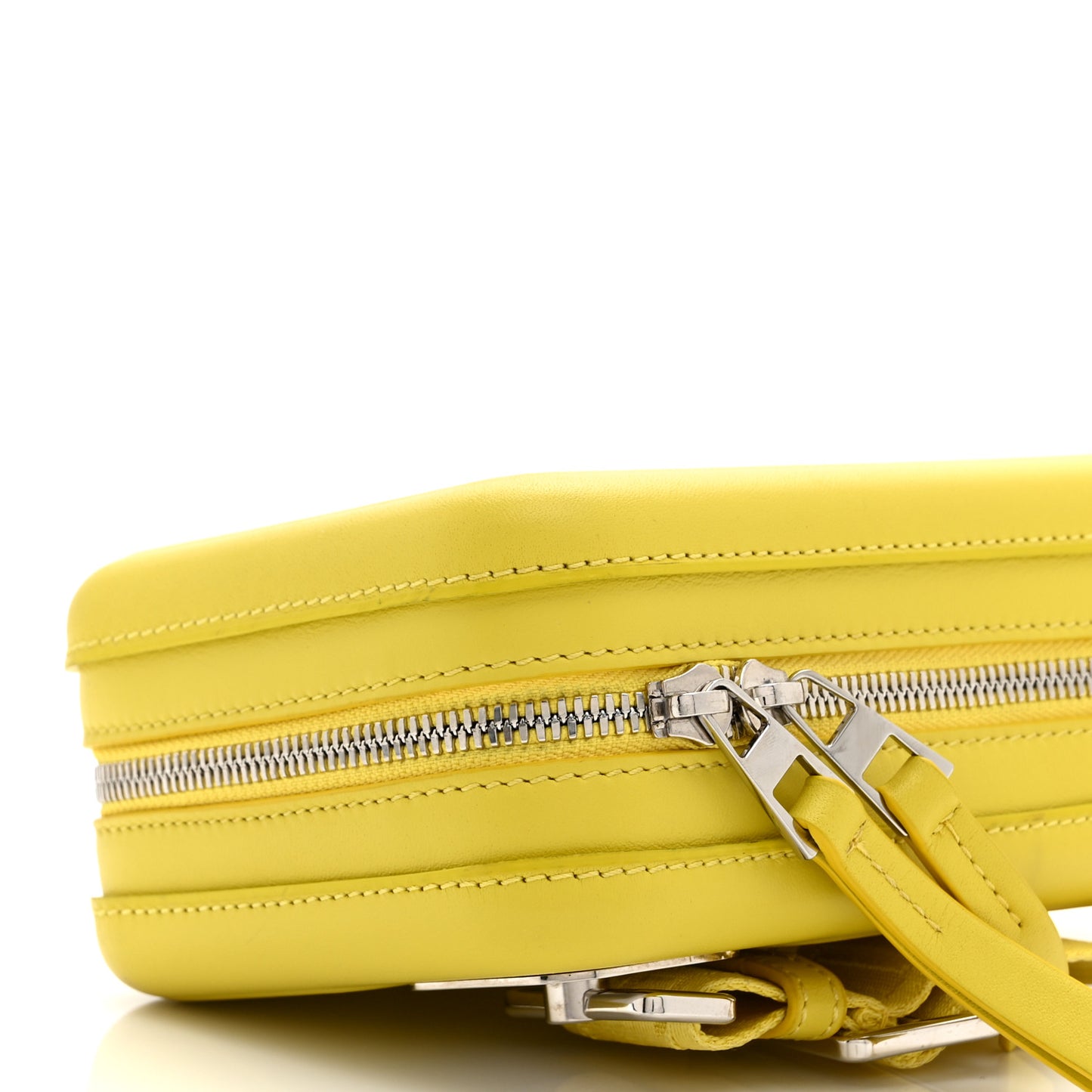 Calfskin Molded Sling Crossbody Bag Yellow