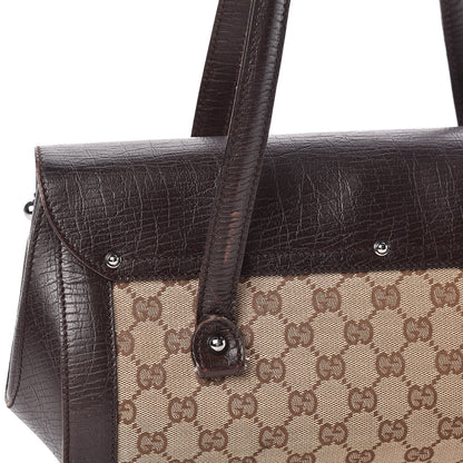 Gucci Monogram Bamboo Bullet Bag Dark Brown 13 of 14