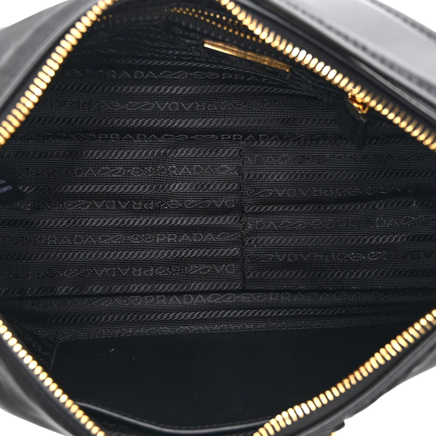 Prada Re-Nylon Vitello Large Aimee Shoulder Bag Black 5 of 10