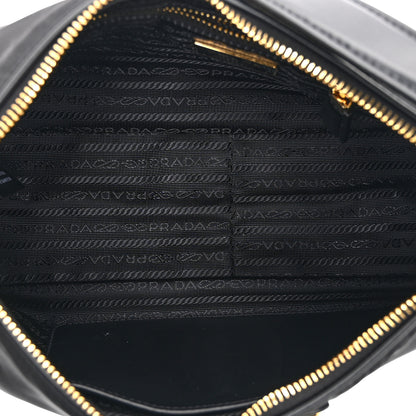 Prada Re-Nylon Vitello Large Aimee Shoulder Bag Black 5 of 10