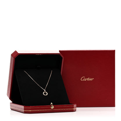 Cartier 18K Pink Yellow White Gold Diamond Trinity Pendant Necklace 5 of 5