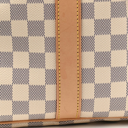 Louis Vuitton Damier Azur Keepall Bandouliere 55 12 of 13