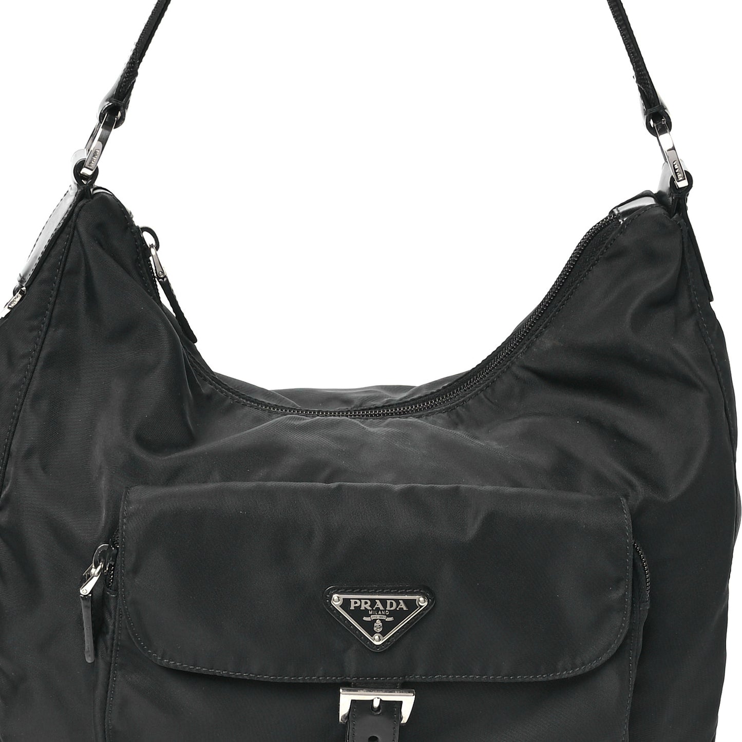 Tessuto Nylon Hobo Black