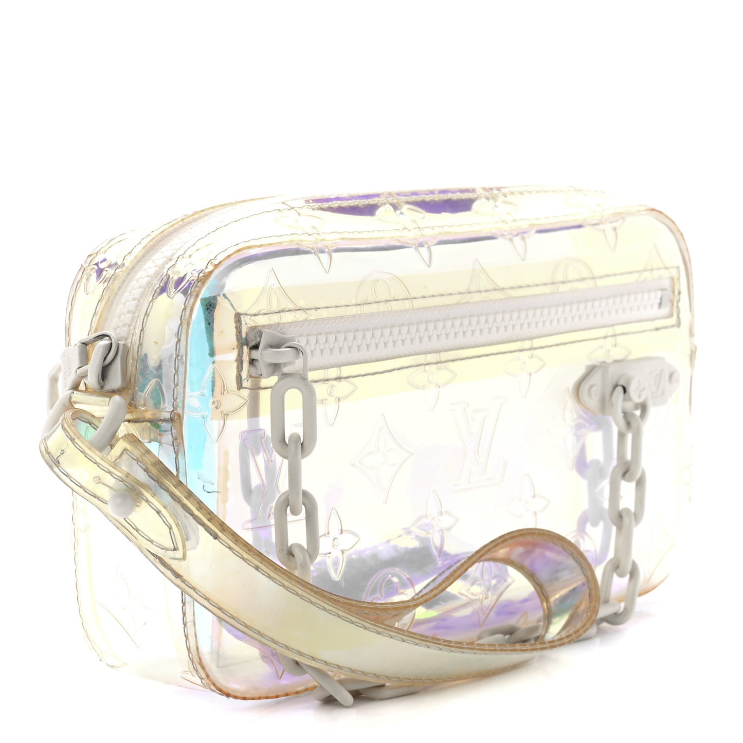 PVC Monogram Pochette Volga Iridescent Prism