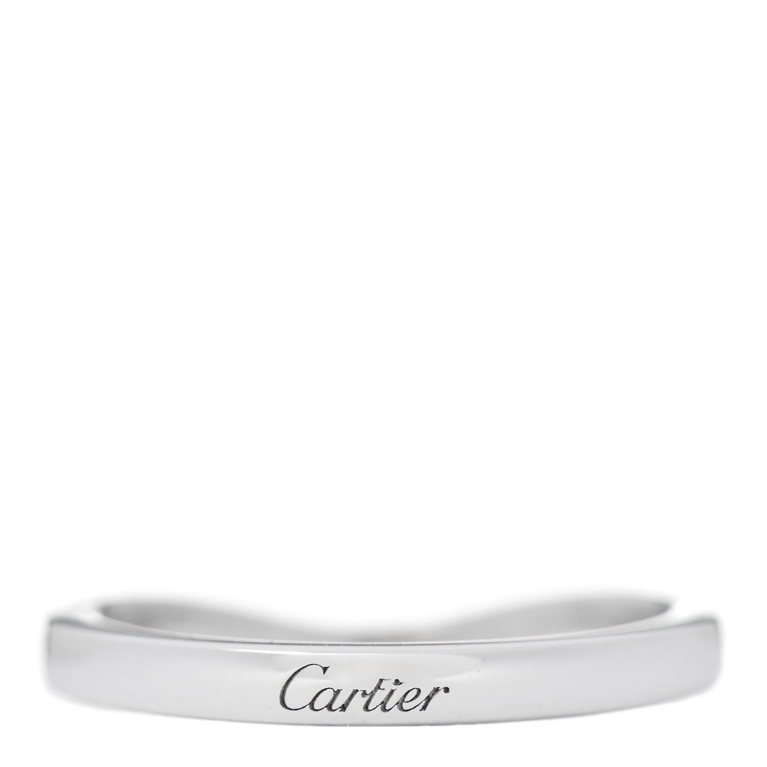 Cartier Platinum Diamond Ballerine Wedding Band Ring 46 3.75 3 of 5