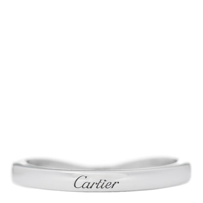 Cartier Platinum Diamond Ballerine Wedding Band Ring 46 3.75 3 of 5