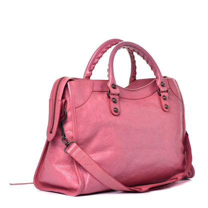 Balenciaga Agneau Classic Hardware City Rose Bombon Raspberry 3 of 9