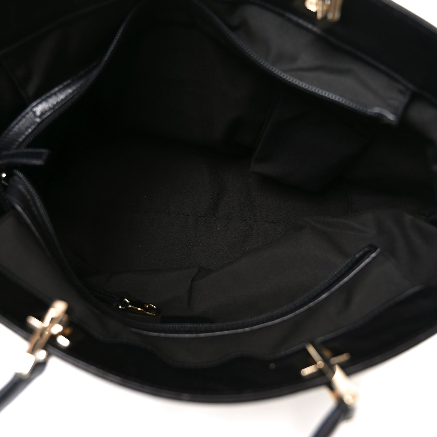 Monogram Large Punch Tote Black
